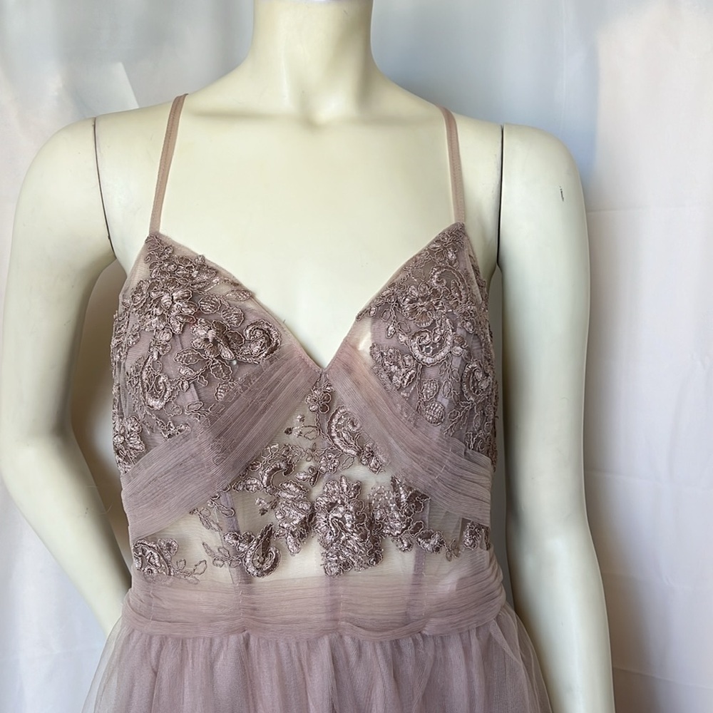 Azazie Lavender Embroidered Prom Dress - Picture 2 of 9
